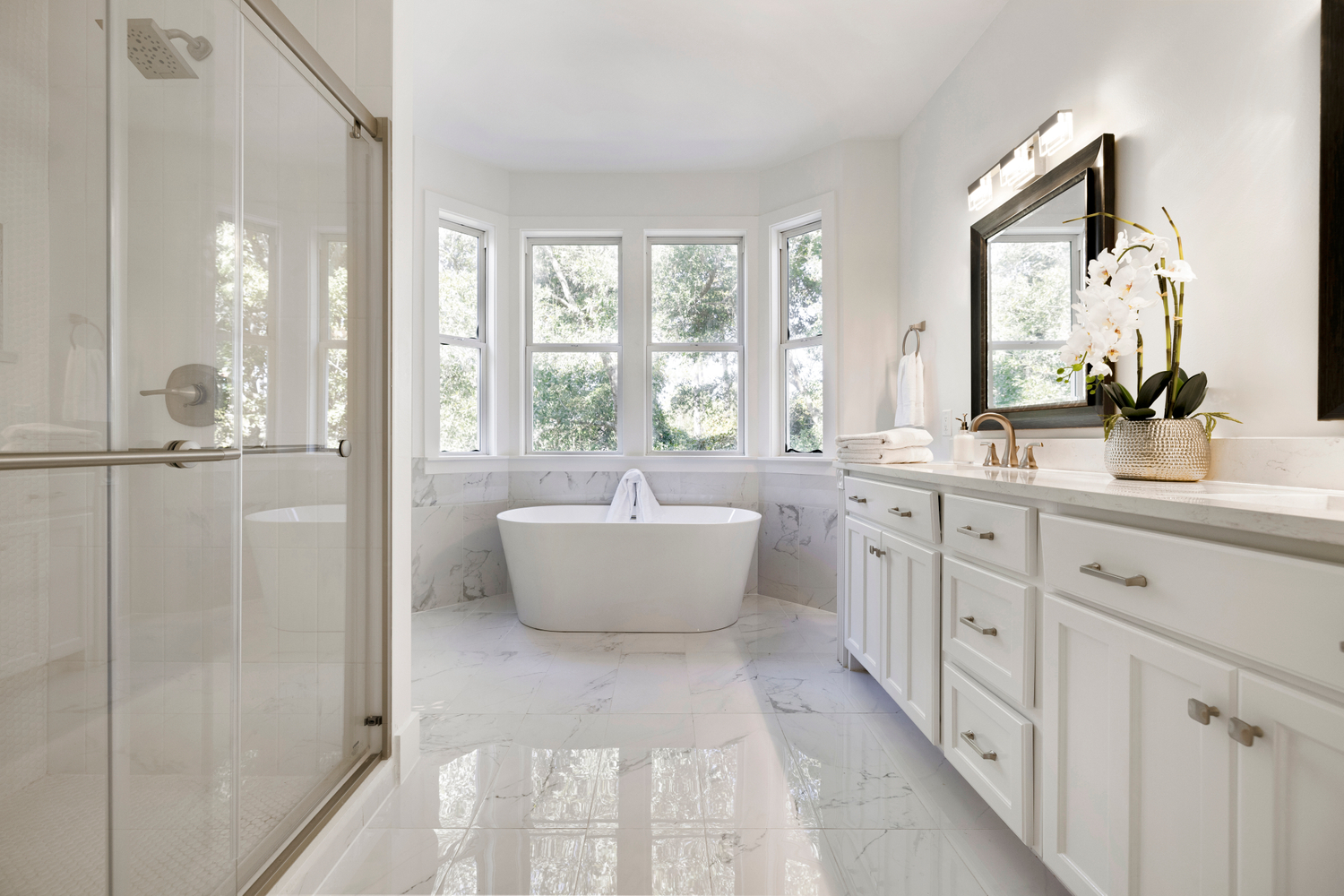 Master bathroom with soaking tub