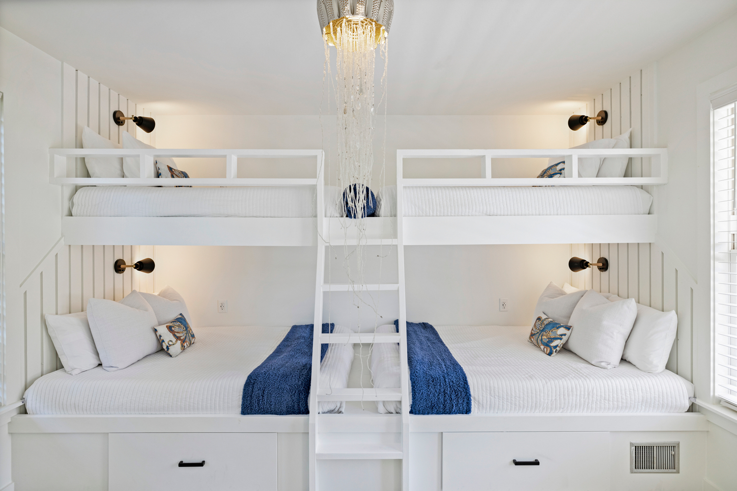 Custom built-in bunk room